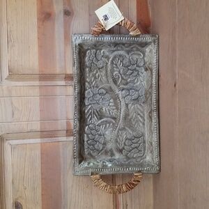 Metal Tray Hand Crafted in Haiti